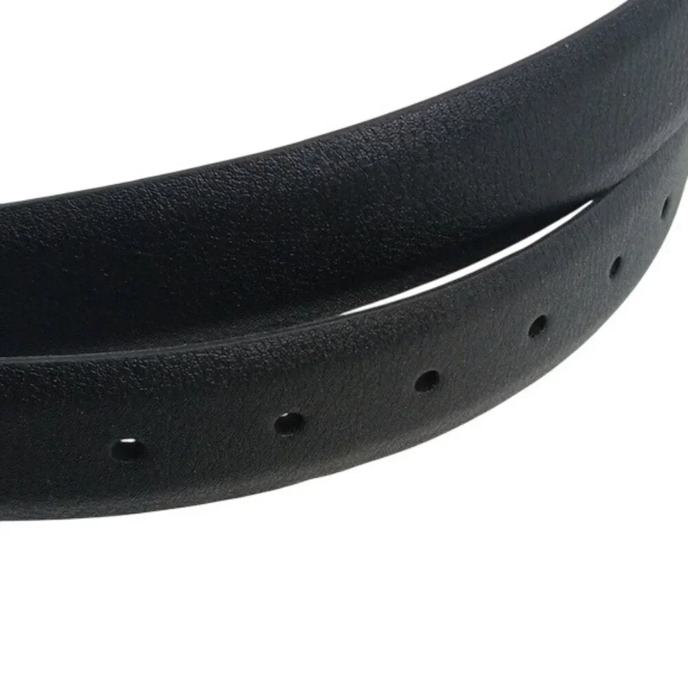 Goodfellow & Co Belt Black with Silver Buckle Faux Leather Reversible Mens Size